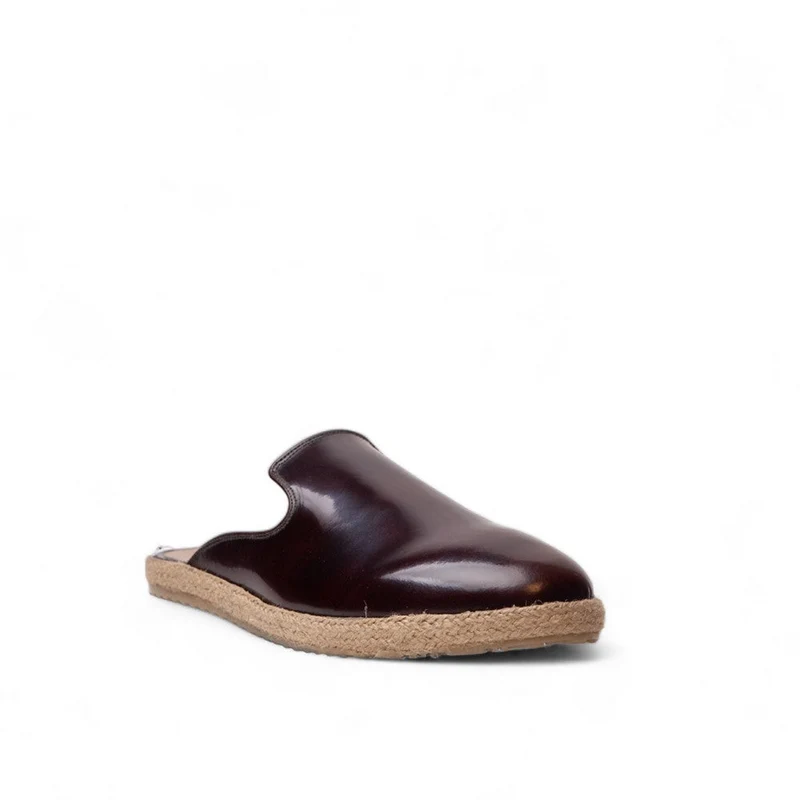 Men Maroon Vernis Leather Shoes #4508