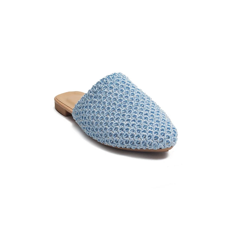 Turkish Women Light Blue MAGDOOL Mules #1743