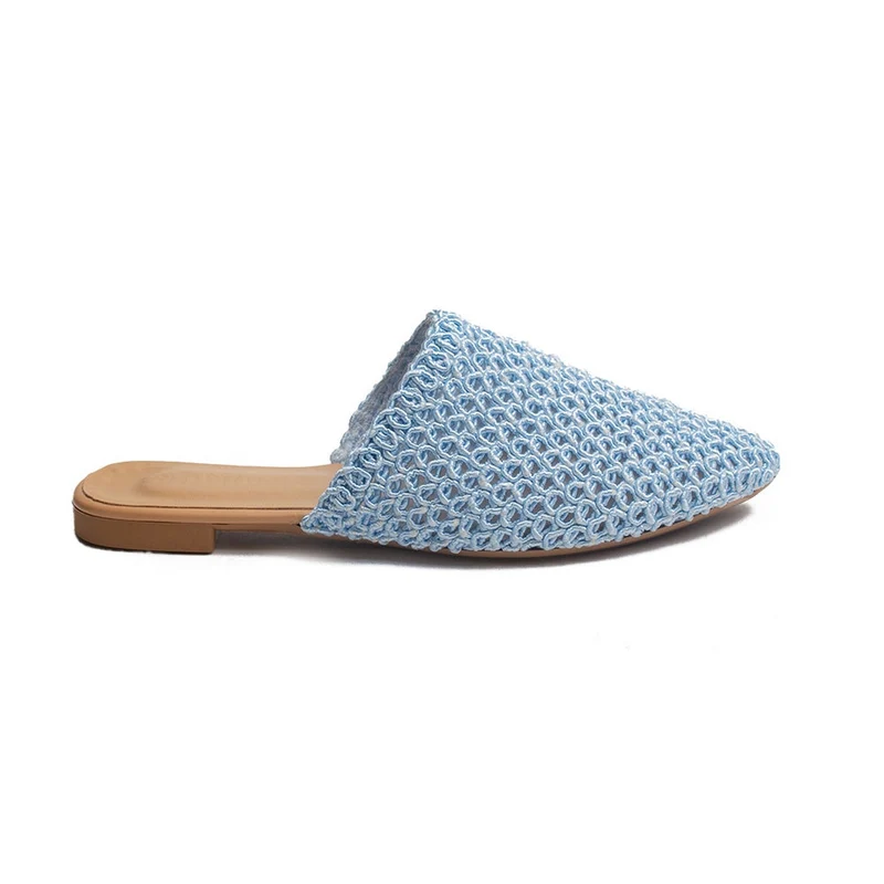 Turkish Women Light Blue MAGDOOL Mules #1743