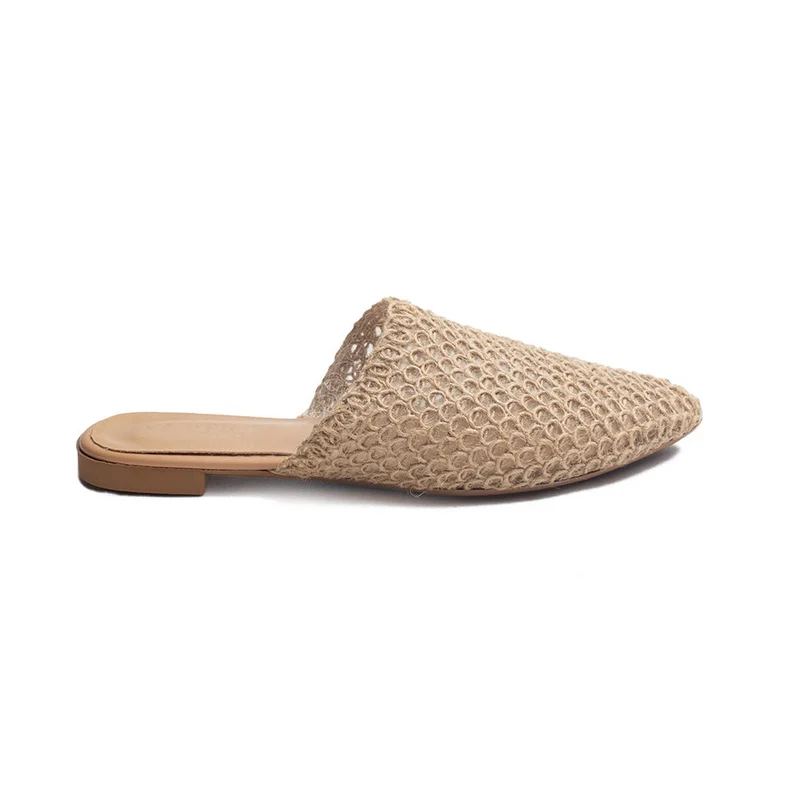 Turkish Women Beige MAGDOOL Mules #1742