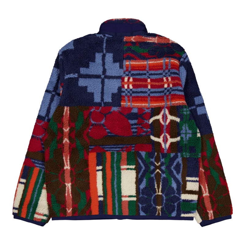 Patchwork Pile Fleece Jacket Pinelodge Patchwork