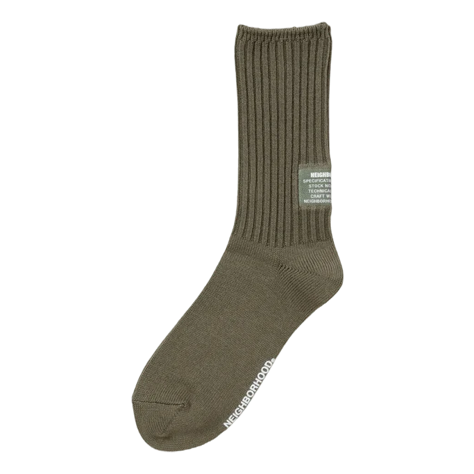 Rib Socks Olive Drab