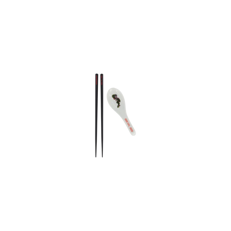 Srl . Chopsticks & Spoon Set Red