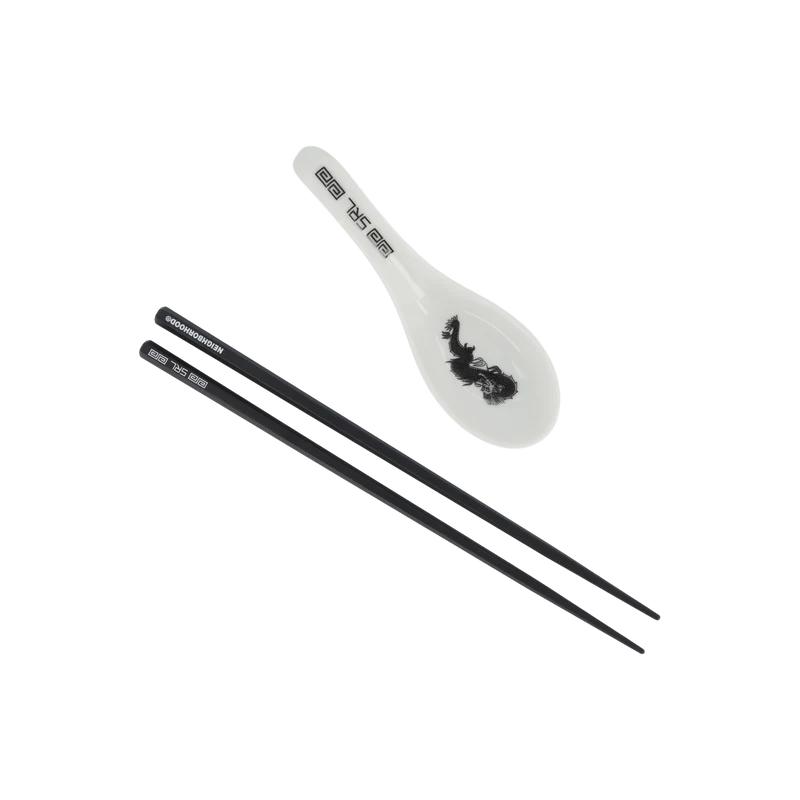Srl . Chopsticks & Spoon Set Gray