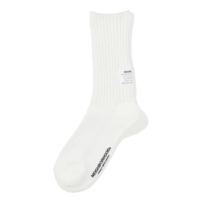 Rib Socks Off White