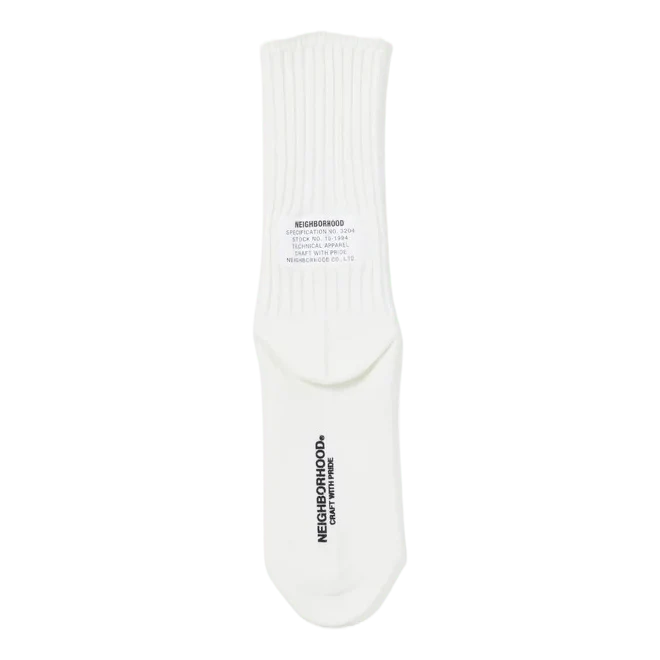 Rib Socks Off White