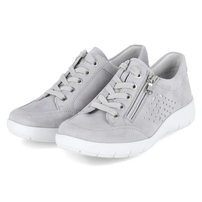 Halbschuhe Grau