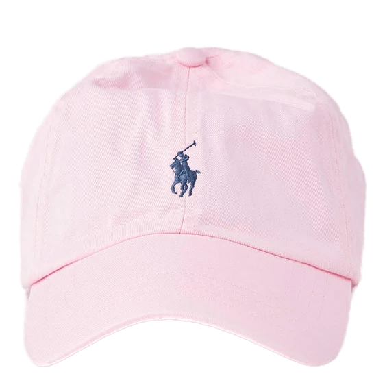Cotton Chino Baseball Cap Carmel Pink / Jewel Blue