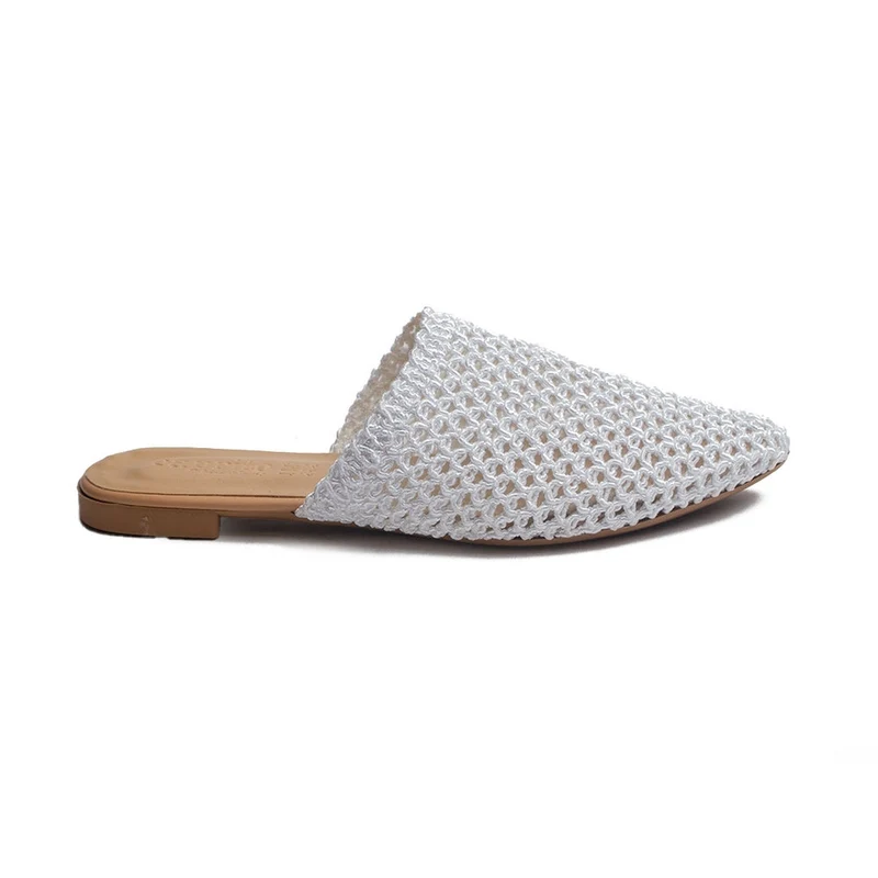 Turkish Women white MAGDOOL Mules #1740