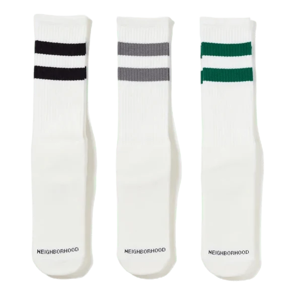 Classic 3pac Socks White