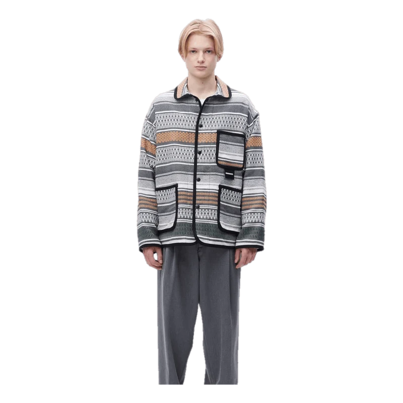 Mexican Blanket Jacket Gray