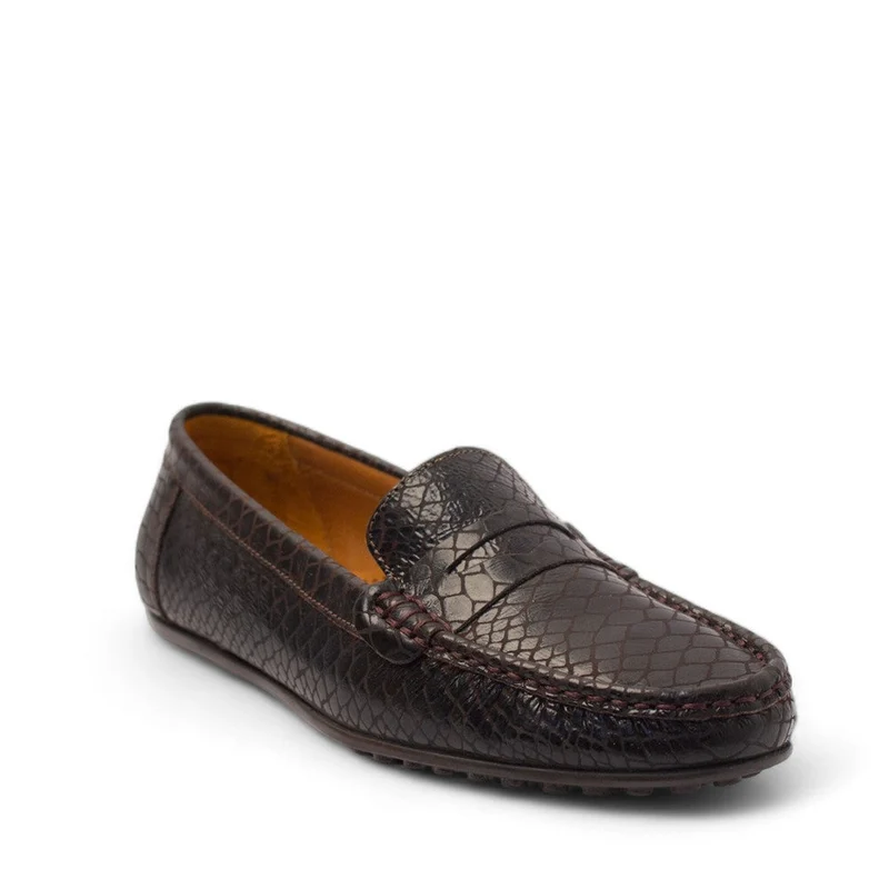 Women Brown Leather Espadrilles #2817