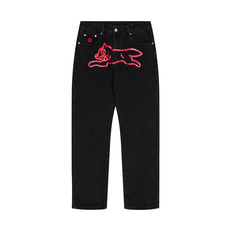 Running Dog Denim Pant Black