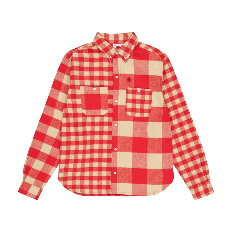 Check Flannel Shirt Red