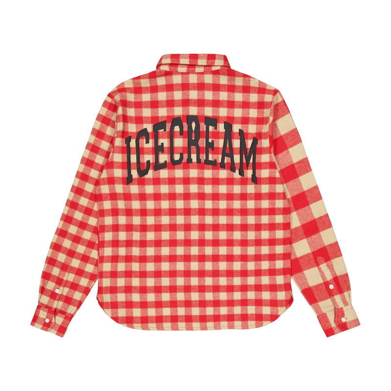 Check Flannel Shirt Red