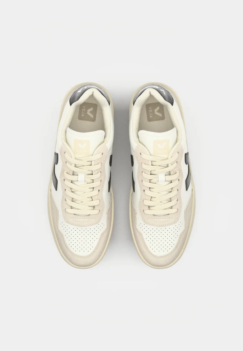 V-90 O.T. LEATHER WHITE black