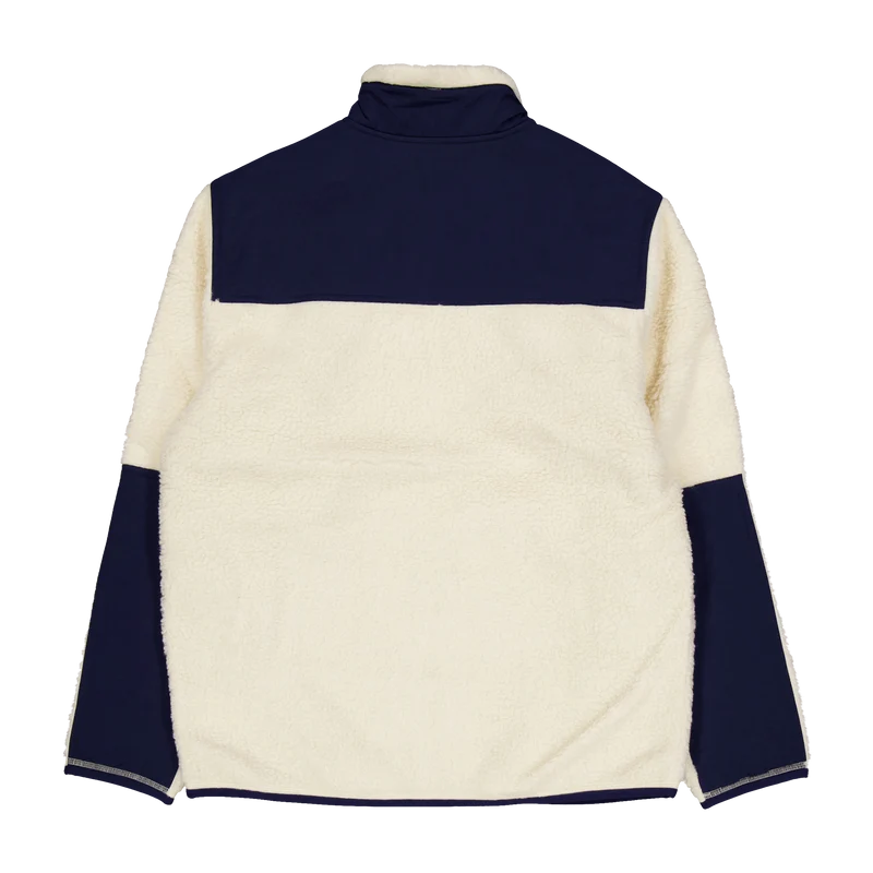 Wind-Blocking Hybrid Jacket Wintercream/ Newport Navy