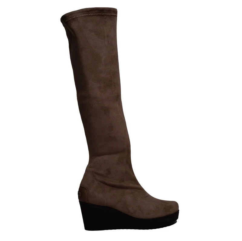 Spanish Women Beige Chamois Boots #0384