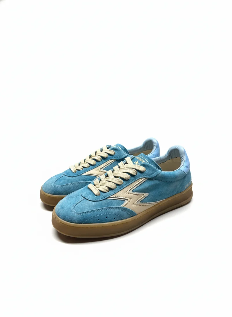 CLUB OCEAN BLUE STONEWASH SUEDE CERULEAN DETAIL turquoise