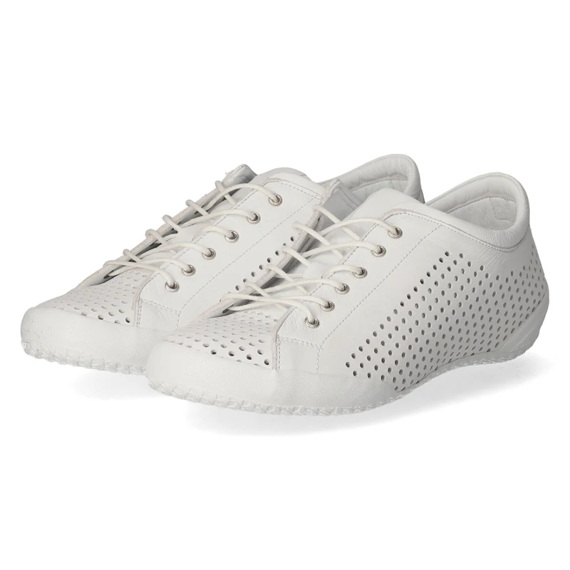 Halbschuhe Weiß
