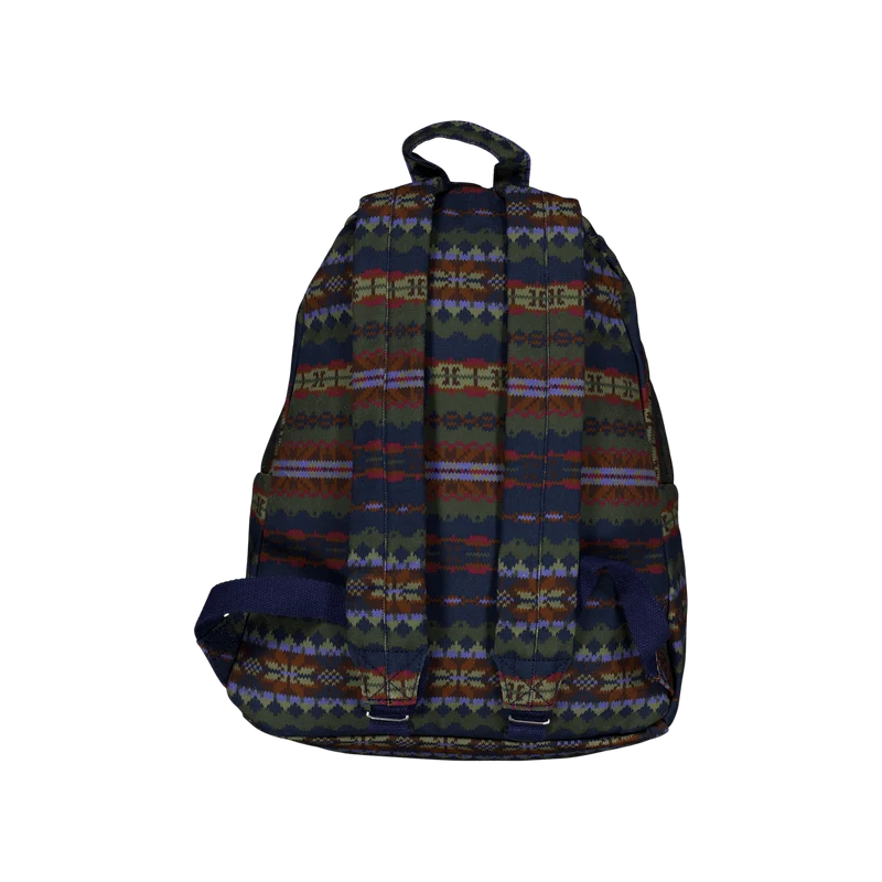 Fair Isle Canvas Backpack Printed Fairisle