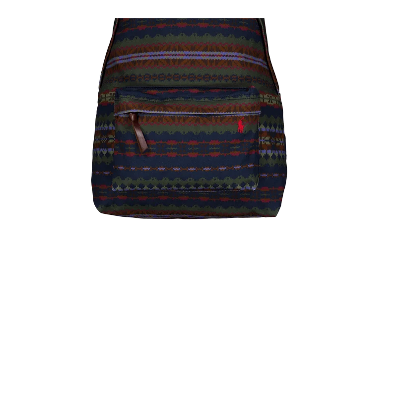 Fair Isle Canvas Backpack Printed Fairisle