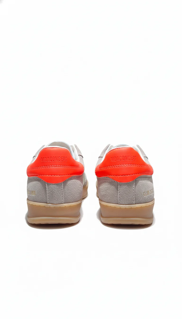 CLUB BRIAR ROOT WASHED SUEDE FLUO RUBBER LEATHER BACKTAB taupe orange