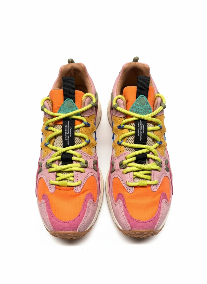 YAMABUSHI WOMAN SUEDE/NYLON RIPSTOP pink