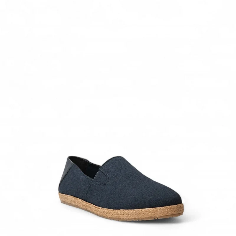 Men Dark Blue Cloth Espadrilles #4605