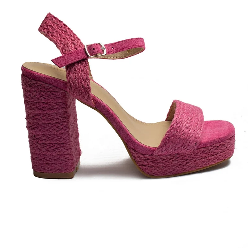 Europeon Union Women Fuchia Wicker Sandal #1901