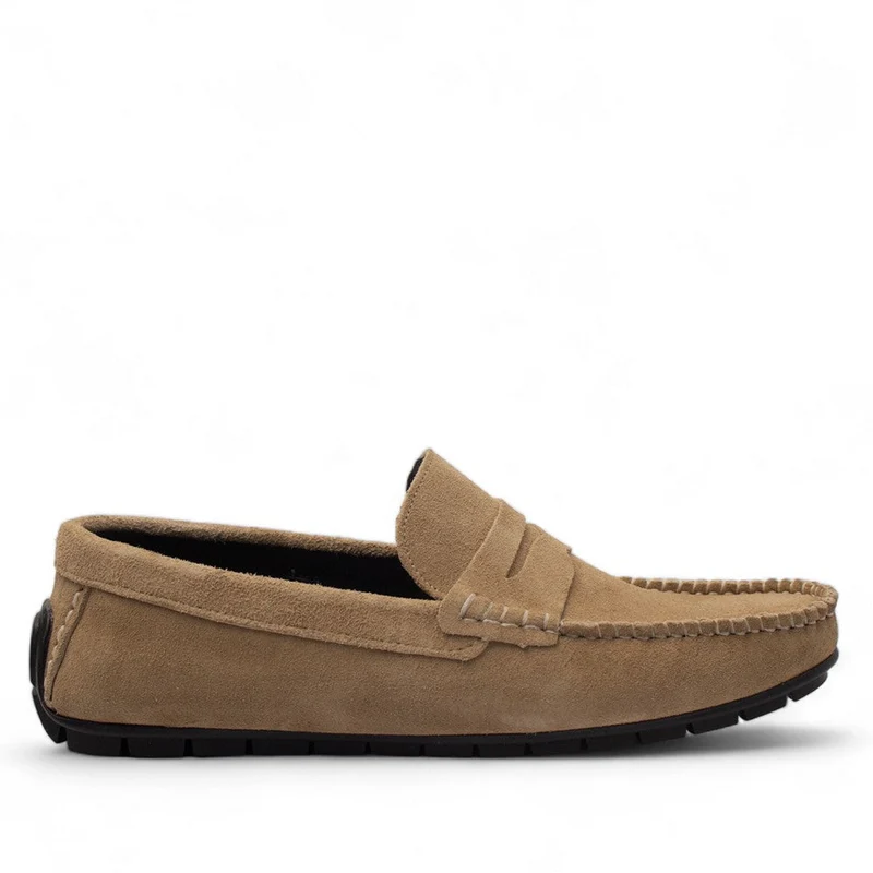 Men Beige Chamois Espadrilles #4425