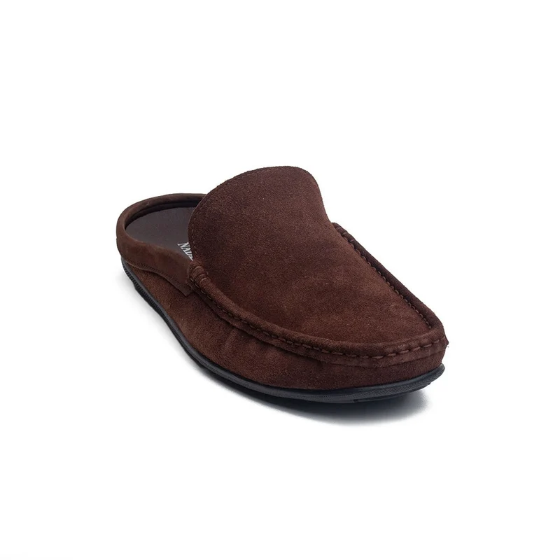 Men Brown Chamois Espadrilles #4293