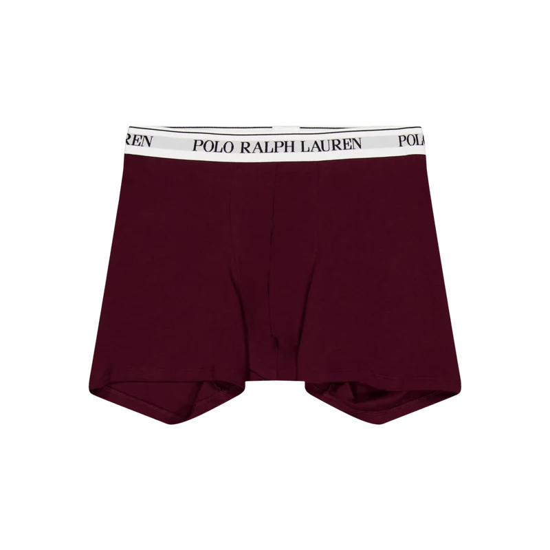Stretch Cotton Boxer Brief 3-Pack 3Pk Rich Ruby/Wne Htr/Red Crpt