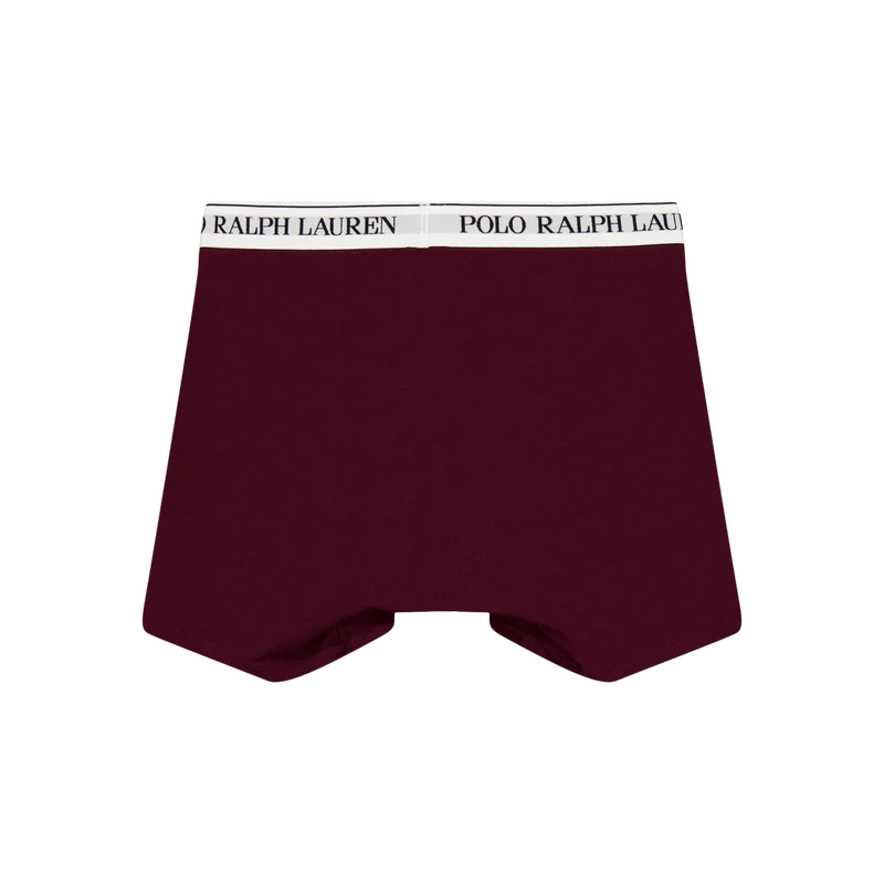 Stretch Cotton Boxer Brief 3-Pack 3Pk Rich Ruby/Wne Htr/Red Crpt