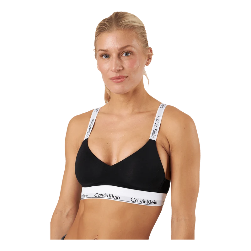 Lght Lined Bralette Black
