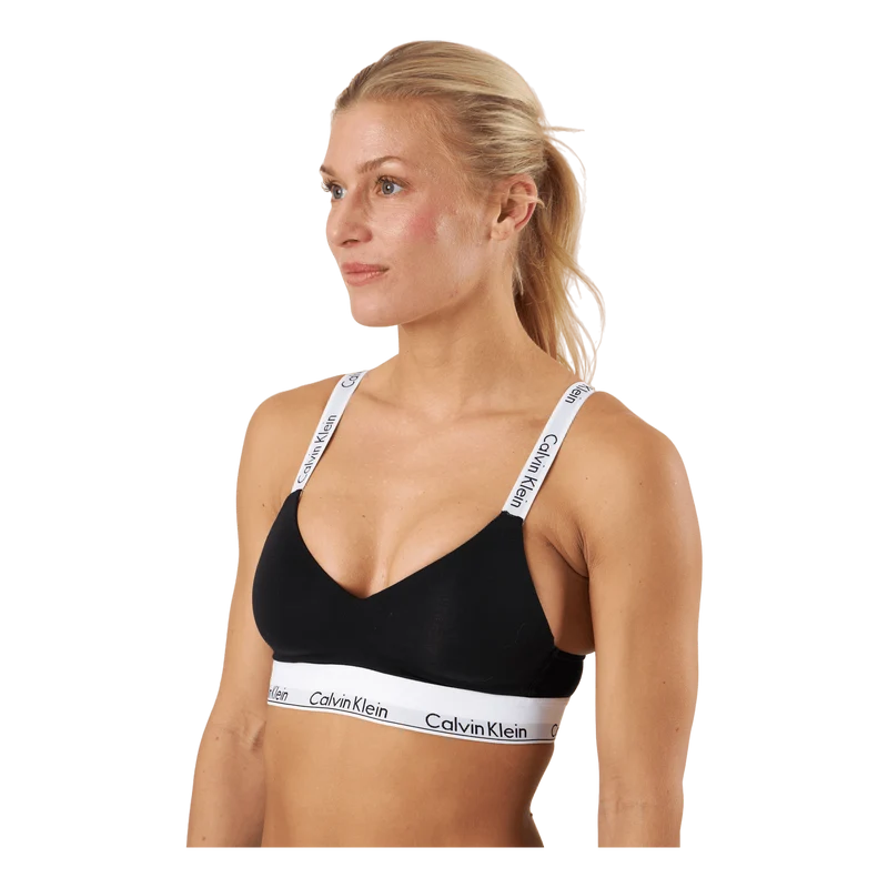 Lght Lined Bralette Black
