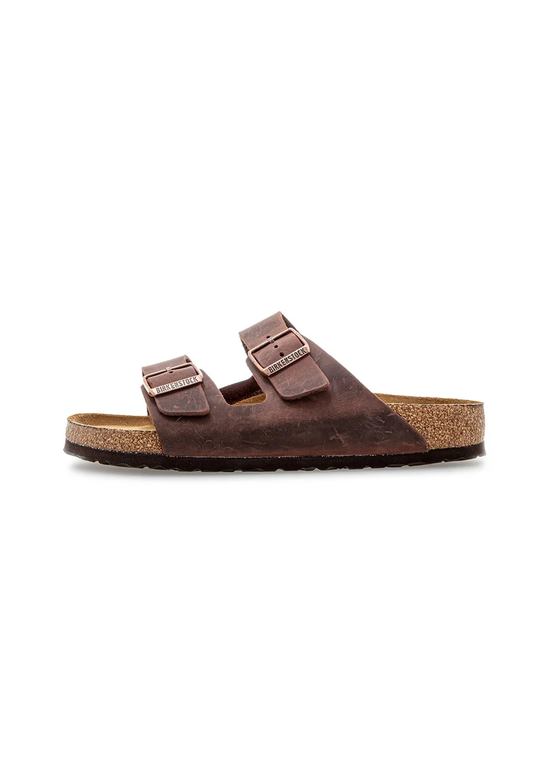 Arizona Soft Footbed Natural Leather Oiled Narrow habana