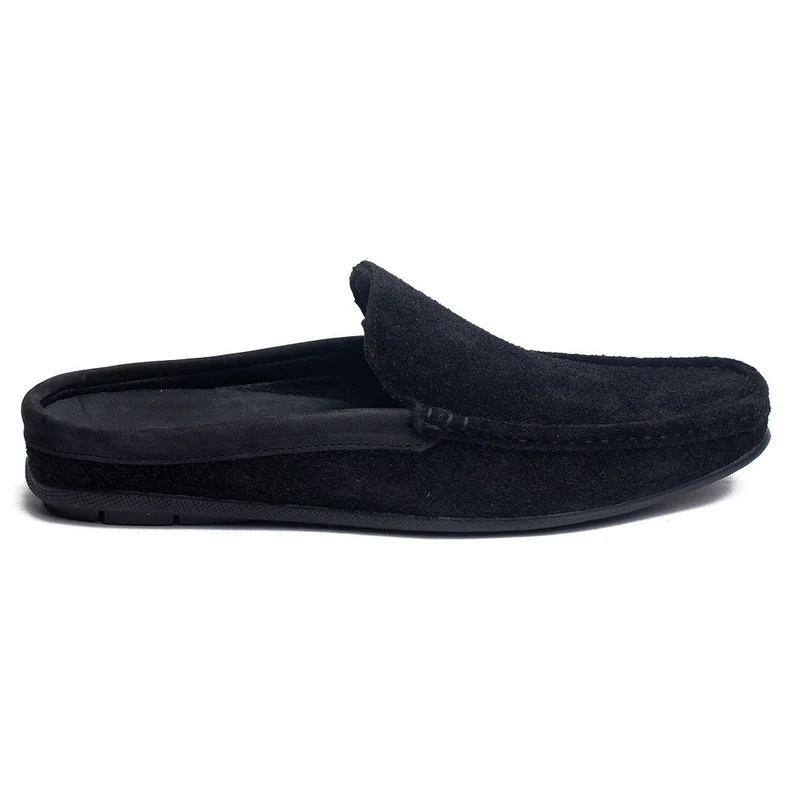 Men Black Chamois Espadrilles #4291