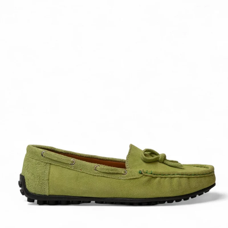 Women Green Chamois Espadrilles #3056