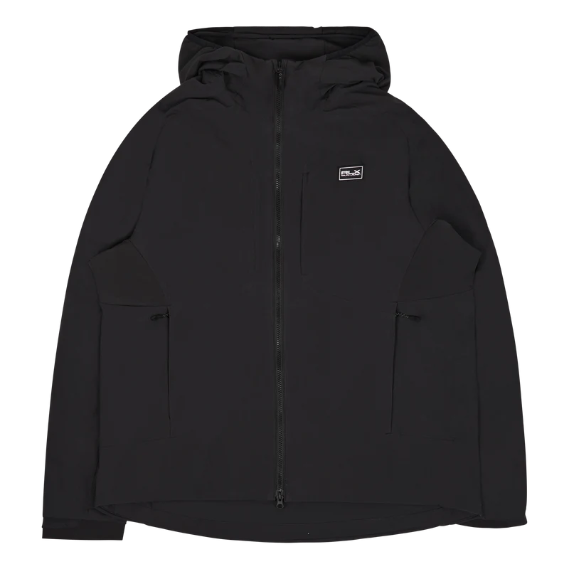 Stretch Ripstop Hooded Jacket Polo Black