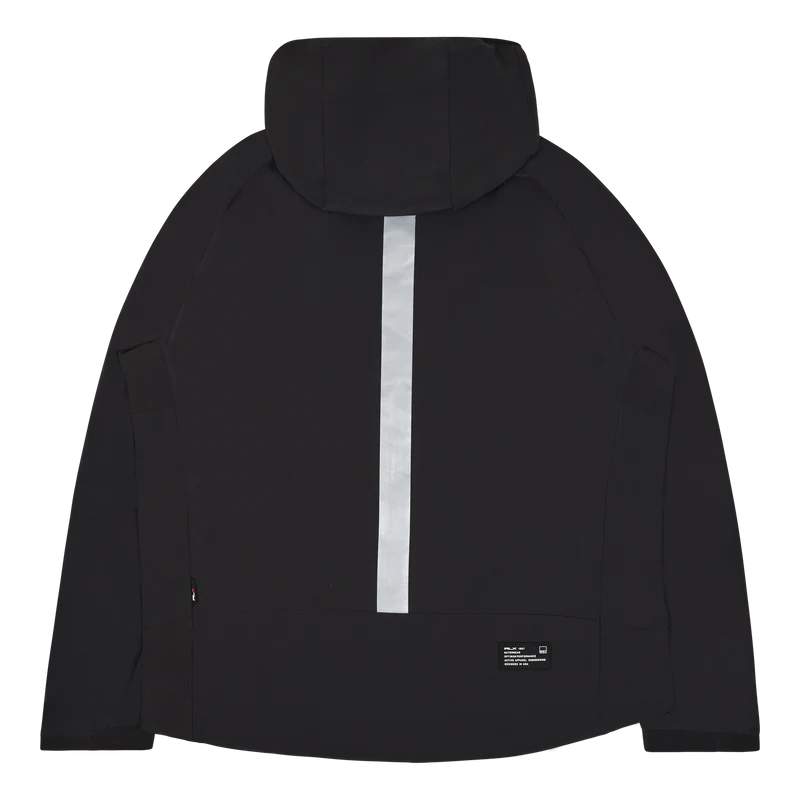 Stretch Ripstop Hooded Jacket Polo Black