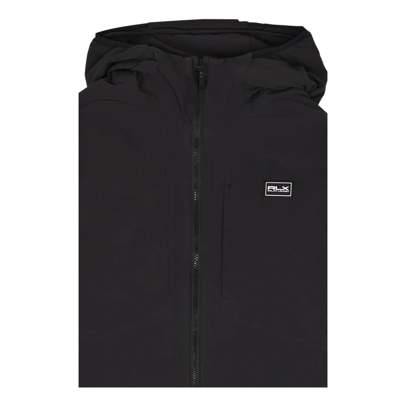 Stretch Ripstop Hooded Jacket Polo Black