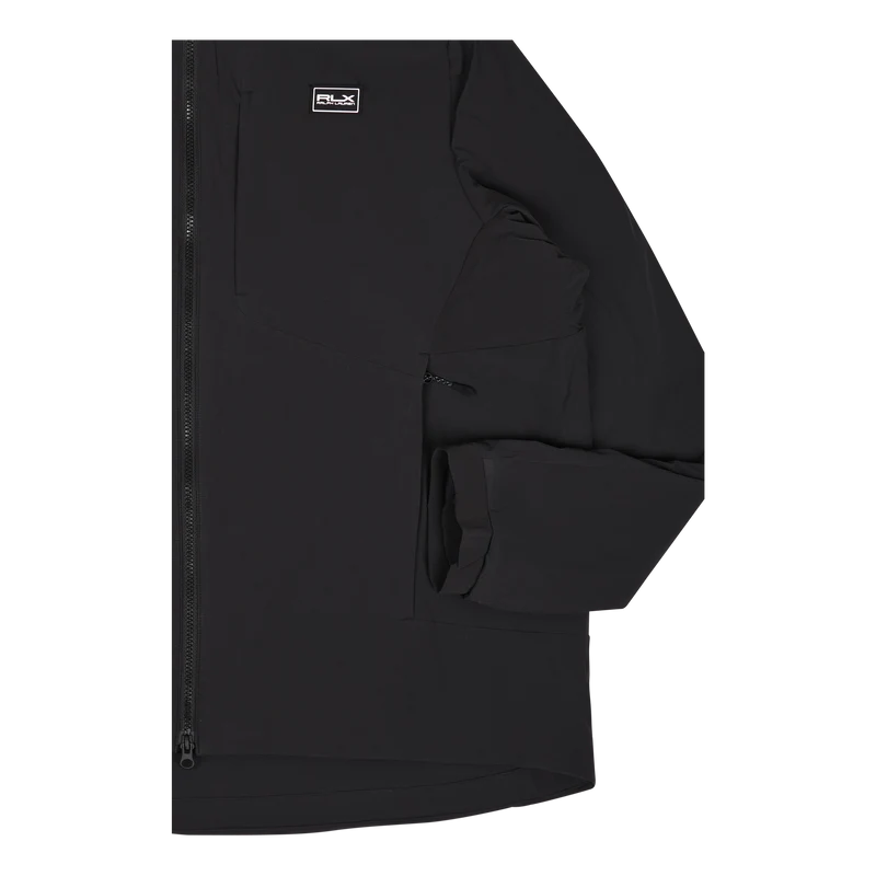 Stretch Ripstop Hooded Jacket Polo Black