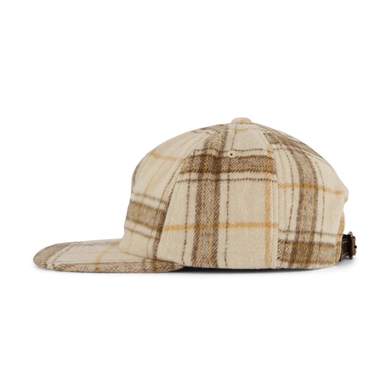 98 Plaid 5 Panel Hat Oatmeal