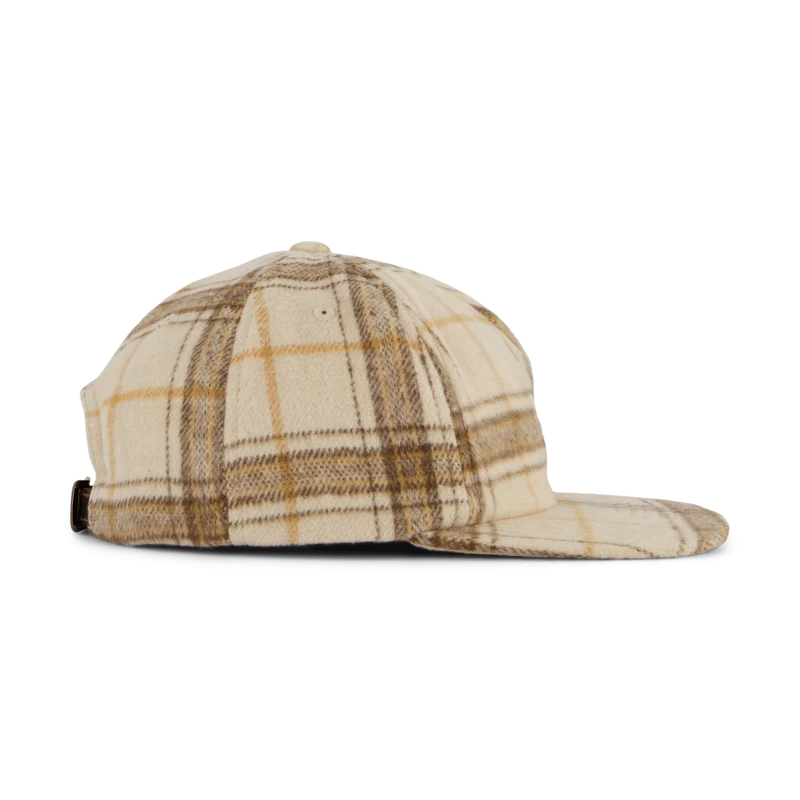 98 Plaid 5 Panel Hat Oatmeal