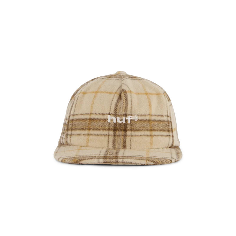 98 Plaid 5 Panel Hat Oatmeal