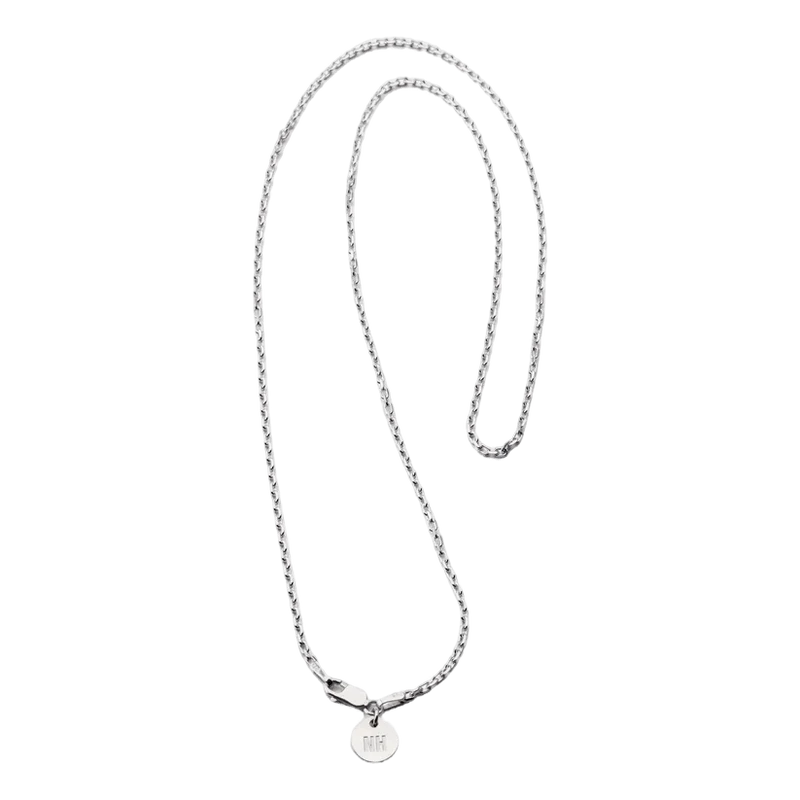 Silver Plain Necklace Silver
