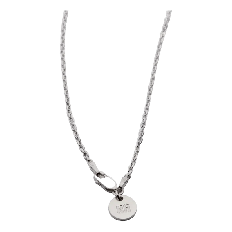 Silver Plain Necklace Silver