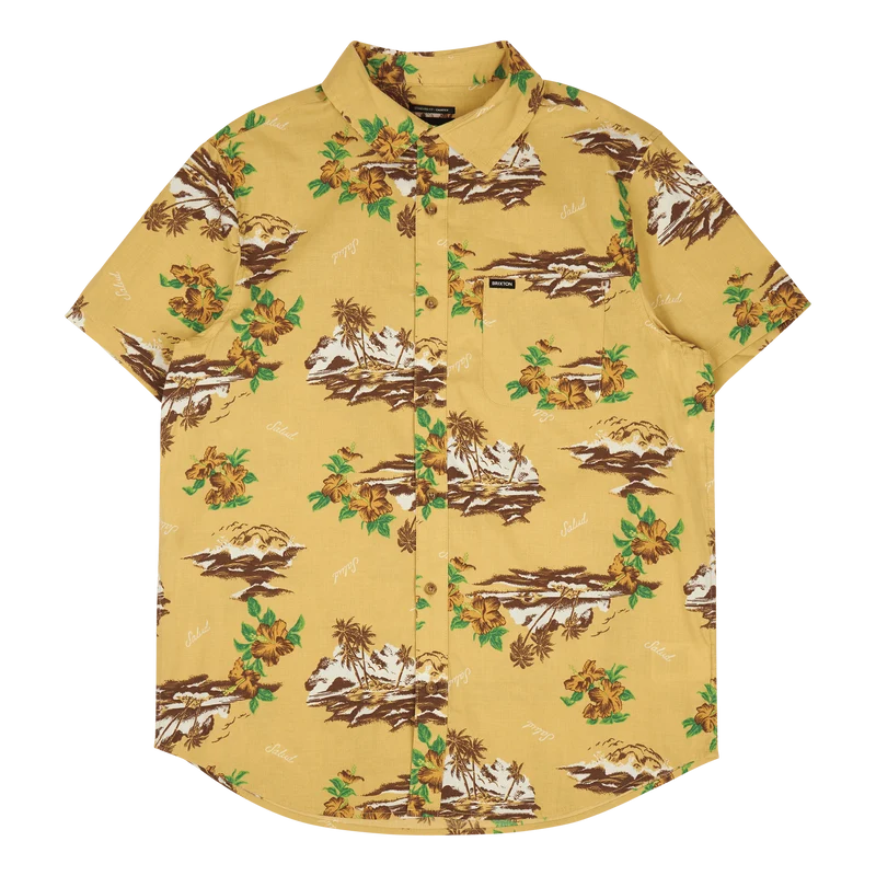 Charter Print S/s Wvn Straw/paradise