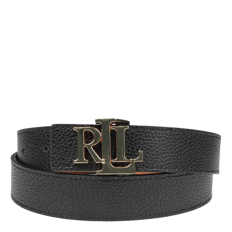 Reversible Logo Leather Belt Blk/Tan